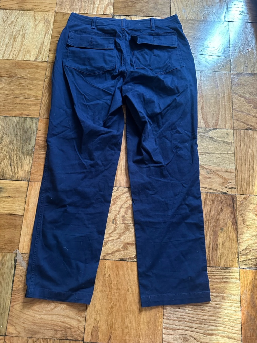 Lands' End Navy Straight-Leg Chinos - Picture 5 of 5